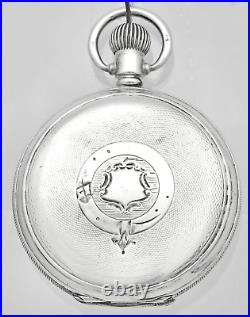 Antique ASTORIA 15 Jewels Sterling Silver Hunter Pocket Watch 1938 2oz Case
