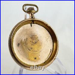 Antique Alert w Ornate Back Open Face Pocket Watch Case for 16 Size Gold Filled