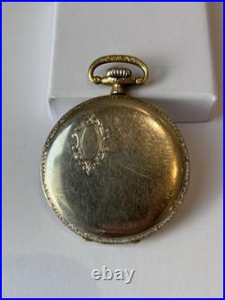 Antique Altrue Buren 15J Swiss Made Pocket Watch In Exceptional Case, 1920-30s