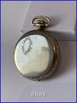 Antique Altrue Buren 15J Swiss Made Pocket Watch In Exceptional Case, 1920-30s