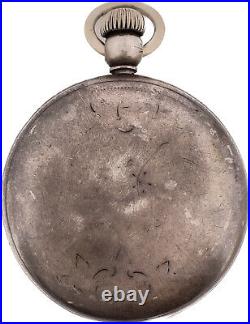 Antique Am. Co. Waltham 4 Oz Hunter Pocket Watch Case for Key Wind 18Size Silver