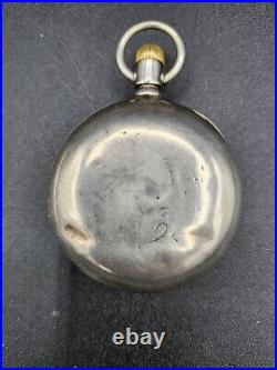 Antique Americam Waltham Watch Co. Coin Silver Open Pocket Watch 1881 Running