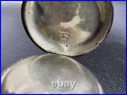 Antique Americam Waltham Watch Co. Coin Silver Open Pocket Watch 1881 Running