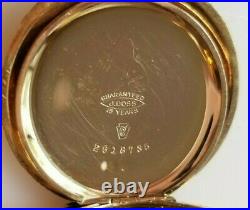 Antique American Waltham Pocket Watch Keystone Hunter Case Scalloped Edges