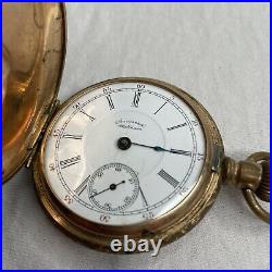 Antique American Waltham Watch Co. Royal Pocket Watch Gold Filled Embossed Case
