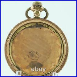 Antique Banner Coin Edge Open Face Pocket Watch Case for 16 Size Gold Filled