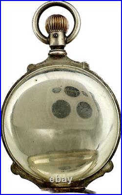 Antique Box Hinge Hunter Pocket Watch Case for 18 S Coin Silver w Horse Monogram