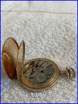 Antique Burlington Special Pocket Watch 2 Plated S. Gold Size 16 Hunters Case