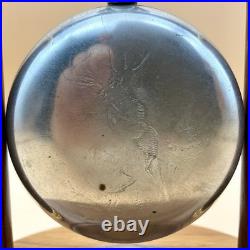 Antique Ca. 1900s Waltham 15 Jewel Deer Engraved Silverode Case Pocket Watch