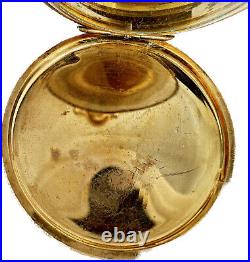 Antique Columbia Hunter Pocket Watch Case for 16Size Gold Filled w Beaded &Fancy