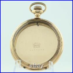 Antique Crescent Flip Out Pocket Watch Case for 12 Size 25 Year Gold Filled