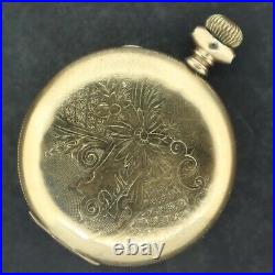 Antique Crescent Hunter Pocket Watch Case for Movement 16 Size 20 Year Gold Fill