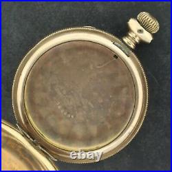 Antique Crescent Hunter Pocket Watch Case for Movement 16 Size 20 Year Gold Fill