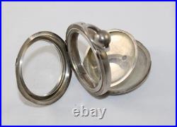 Antique Dueber 4.5oz Coin Silver Key Set Size 18 Pocket Watch Case