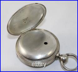 Antique Dueber 4.5oz Coin Silver Key Set Size 18 Pocket Watch Case