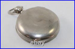 Antique Dueber 4.5oz Coin Silver Key Set Size 18 Pocket Watch Case