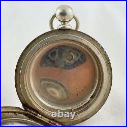 Antique Dueber 5 Ounce Pocket Watch Case for 18 Size Key Wind Coin Silver