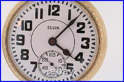 Antique Elgin BW Raymond 12k GF 14s 21 Jewel Railroad Star Case Pocket Watch