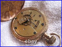 Antique Elgin G. M. Wheeler Pocket Watch Beautiful Case