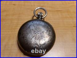 Antique Elgin National Pocket Watch 18 In Fahy's Full Hunter Case Monarch Coin