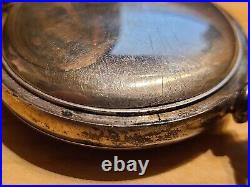 Antique Elgin National Pocket Watch 18 In Fahy's Full Hunter Case Monarch Coin