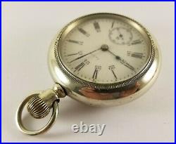 Antique Elgin Pocket Watch 7 Jewels 18 Size Silveroid Case S/N 12749146 Ca. 1907