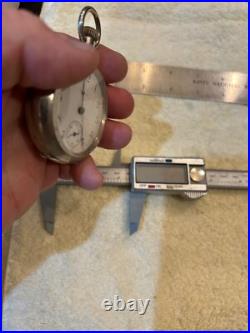 Antique Elgin Pocket Watch Railway Case Silverine