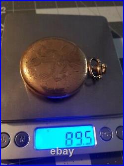 Antique Elgin Pocket Watch Wadworth Referee Gold Fill Case Working Great