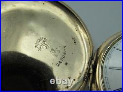 Antique Elgin Pocket Watch in Keystone Crown + Scales Case Double Hunter