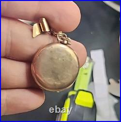 Antique Elgin Women's Ladies Pocket Watch Wadsworth Case Referee Vintage RUNS