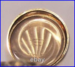 Antique Elgin double hunter case pocket watch 25 yr GF 1915 chased repair parts