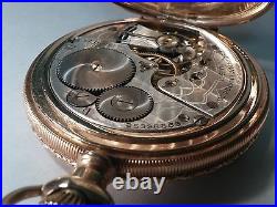 Antique Elgin pocket watch GF 20 years, 16S Rose Hunting Hunter Case, 25328565