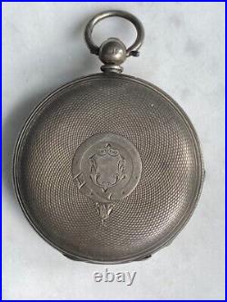 Antique English 925 Sterling Silver Pocket Watch Case #1