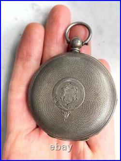 Antique English 925 Sterling Silver Pocket Watch Case #1