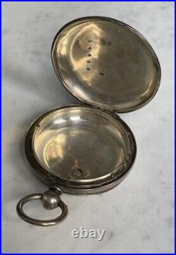 Antique English 925 Sterling Silver Pocket Watch Case # 2