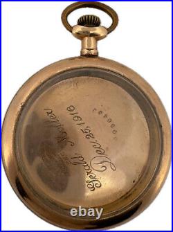 Antique F. W. C. Co. Conqueror Pocket Watch Case for 12 Size Gold Filled