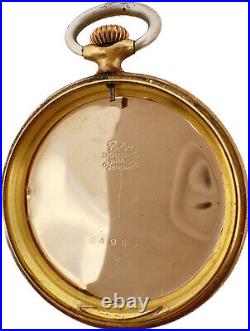 Antique Fahy's Bristol Pocket Watch Case for 12Size Gold Filled TwoTonePinstripe