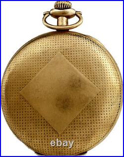 Antique Fahys Hunter Pocket Watch Case for 12S Gold Filled w Waffle Style Finish