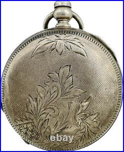 Antique Fahys No. 1 Hunter Pocket Watch Case for 18 Size Key Wind Coin Silver