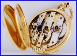 Antique French Pocket Watch Skull Ouroboros Snake Gilt Silver Case c1850 RARE