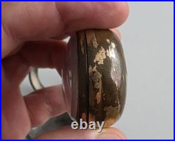 Antique Georgian Era Verge Fusee Pocket Watch Sterling Case Bold Roman Numerals