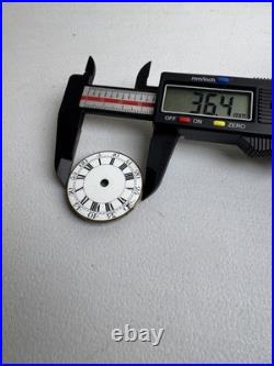 Antique Georgian Era Verge Fusee Pocket Watch Sterling Case Bold Roman Numerals