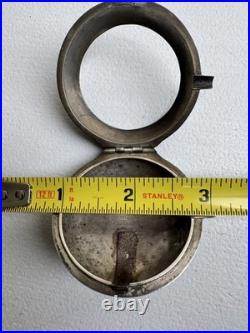 Antique Georgian Era Verge Fusee Pocket Watch Sterling Case Bold Roman Numerals