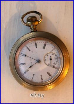Antique Gold Elgin Pocket Watch Nawco Case 1887