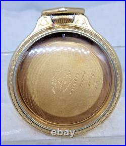 Antique Hamilton 10K G. F. Open Face Pocket Watch RR Case-16 S! GREAT