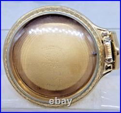 Antique Hamilton 10K G. F. Open Face Pocket Watch RR Case-16 S! GREAT