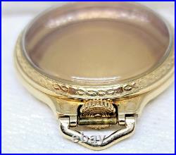 Antique Hamilton 10K G. F. Open Face Pocket Watch RR Case-16 S! GREAT