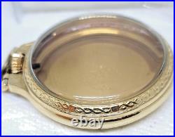 Antique Hamilton 10K G. F. Open Face Pocket Watch RR Case-16 S! GREAT