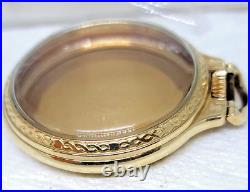 Antique Hamilton 10K G. F. Open Face Pocket Watch RR Case-16 S! GREAT