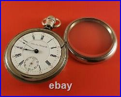 Antique Hamilton 926 Pocket Watch 18 Size 17 Jewels Heavy Coin Silver Case